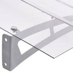 Walplus Door Canopy Silver And Transparent 150X90 Cm Pet - thumbnail 4