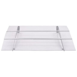 Walplus Door Canopy Silver And Transparent 150X90 Cm Pet - thumbnail 2