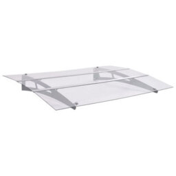 Walplus Door Canopy Silver And Transparent 150X90 Cm Pet - thumbnail 1