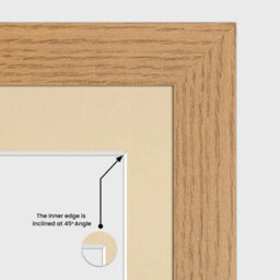 AK Frames 40X20Cm Oak Modern Multi Photo Frame With Ivory Mount - Holds 3 Apertures (3X) 6X4 Photos - thumbnail 7