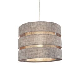 Inlight Ponte Blue Metallic Effect Contemporary Trio Cylinder Light Shade (D)33Cm - thumbnail 5