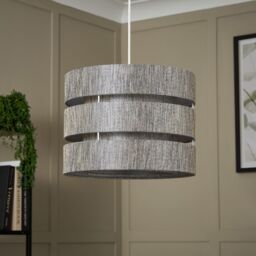 Inlight Ponte Blue Metallic Effect Contemporary Trio Cylinder Light Shade (D)33Cm - thumbnail 2