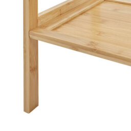 Beliani Shelving Unit Beckley Bamboo Wood Light Brown - thumbnail 7