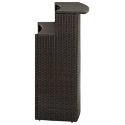Berkfield Garden Bar Table Brown 120X55X110 Cm Poly Rattan - thumbnail 4