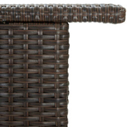 Berkfield Garden Bar Table Brown 120X55X110 Cm Poly Rattan - thumbnail 6