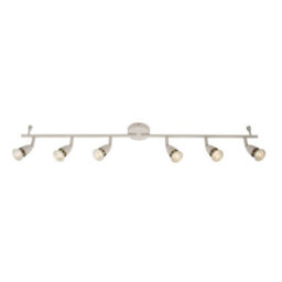 Luminosa Lighting Luminosa Amalfi Adjustable 6 Light Spotlight Gloss White, Gu10