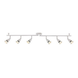 Saxby Sax61002 Lighting Amalfi Two Bar With Six Halogen Spotlights White - thumbnail 3