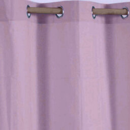 Homescapes Cotton Plain Mauve Ready Made Eyelet Curtain Pair, 117 X 137 Cm - thumbnail 3