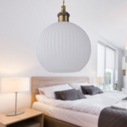 First Choice Lighting Set Of 2 Betchley - Antique Brass Braided Pendants With White Shade - thumbnail 5