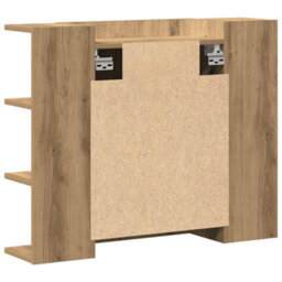 Berkfield Bathroom Mirror Cabinet Artisan Oak 80X20.5X64 Cm Engineered Wood - thumbnail 6