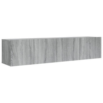 Berkfield Modern 2 Piece Tv Cabinet Set Grey Sonoma Engineered Wood - image 1