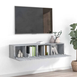 Berkfield Modern 2 Piece Tv Cabinet Set Grey Sonoma Engineered Wood - thumbnail 2