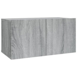 Berkfield Modern 2 Piece Tv Cabinet Set Grey Sonoma Engineered Wood - thumbnail 6