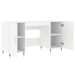 Berkfield Desk White 140X50X75 Cm Engineered Wood - thumbnail 5