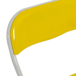 Harbour Housewares Coloured Padded Folding Chairs - Yellow - Pack Of 6 - thumbnail 4