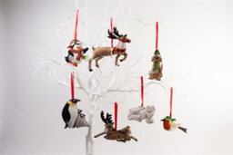 Handmade Felt 'when Santa Got Stuck In The Chimney' Christmas Tree Hanging Decoration - 11.5 Cm - thumbnail 4