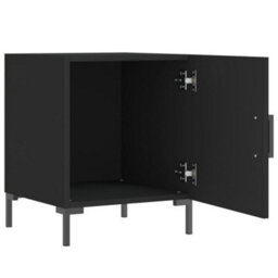 Berkfield Bedside Cabinets 2 Pcs Black 40X40X50 Cm Engineered Wood - thumbnail 6