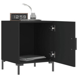 Berkfield Bedside Cabinets 2 Pcs Black 40X40X50 Cm Engineered Wood - thumbnail 9