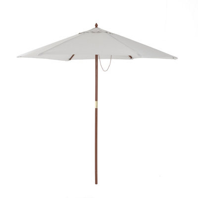 Charles Bentley Garden Large 2.4M Wooden Garden Patio Parasol Shade Umbrella 38M - image 1