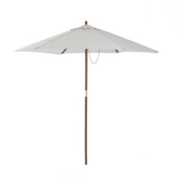 Charles Bentley Garden Large 2.4M Wooden Garden Patio Parasol Shade Umbrella 38M - thumbnail 1