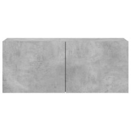 Berkfield Tv Cabinet Wall-Mounted Concrete Grey 100X30X41 Cm - thumbnail 6