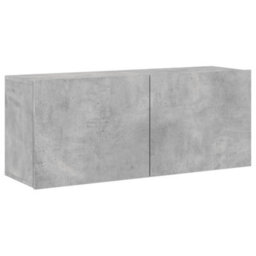 Berkfield Tv Cabinet Wall-Mounted Concrete Grey 100X30X41 Cm - thumbnail 2