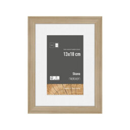 Nielsen Skava 13 X 18Cm Oak Wooden Picture Frame With 9X13Cm Mount, Float Glass And Push/turn Clips
