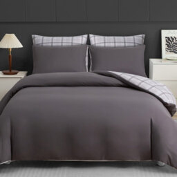 Lazzaro Luxury Microfiber Single Duvet Cover Set Ultrasoft Breathable Bedding Sets Reversible Quilt Cover With Zipper Closure - thumbnail 3