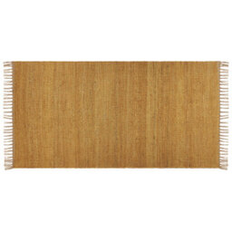 Beliani Rug Lunia Mustard 80 X 150 Cm Jute - thumbnail 1
