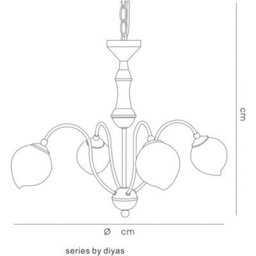 Luminosa Lighting Luminosa Bastia Pendant 4 Light G9 Satin Gold - thumbnail 3