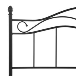 Beliani Bed Metal Antlia 140 X 200 Cm (Eu Double) Black - thumbnail 9