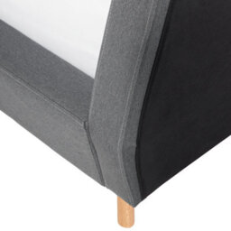Beliani Bed Fabric Vienne 180 X 200 Cm (Eu Super King) Grey - thumbnail 9