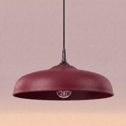 Sollux Lighting Gina Steel Burgundy 1 Lights Minimalist Pendant Lamps - thumbnail 4