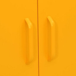 Vidaxl Storage Cabinet Mustard Yellow 80X35X101.5 Cm Steel - thumbnail 9