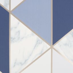 Sublime Marble Navy Metallic Effect Geometric Smooth Wallpaper - thumbnail 3