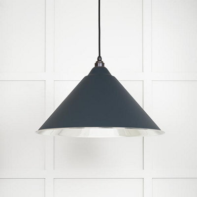 From the Anvil Smooth Nickel Hockley Pendant In Soot - image 1