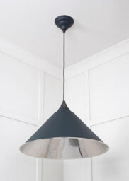 From the Anvil Smooth Nickel Hockley Pendant In Soot - thumbnail 5