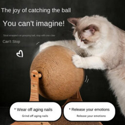 Thehotsale Cat Scratching Boards With Sisal Ball Pet Toy, 15Cm(W) X 35Cm(D) X 26Cm(H) - thumbnail 3