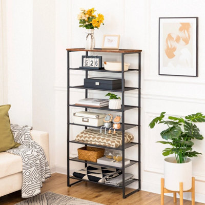 60 X 28.5 X 126 Cm Shoe Rack Shoe Storage Organizer Corner Shelf Display Shelf - image 1