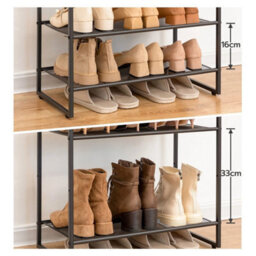 60 X 28.5 X 126 Cm Shoe Rack Shoe Storage Organizer Corner Shelf Display Shelf - thumbnail 5