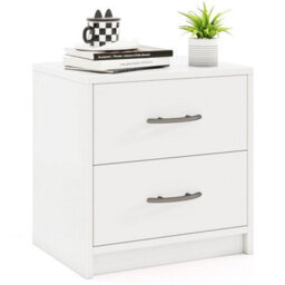 2 Drawer Nightstand Modern Bedside Table Accent Sofa Side Table - thumbnail 5