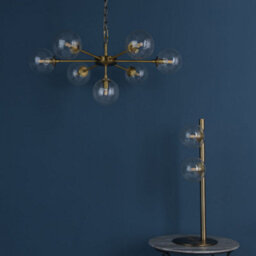 Pagazzi Lighting Pagazzi Ophelia 7-Light Warm Brass And Glass Pendant - thumbnail 6
