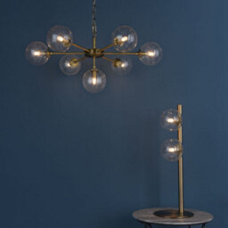 Pagazzi Lighting Pagazzi Ophelia 7-Light Warm Brass And Glass Pendant - thumbnail 5