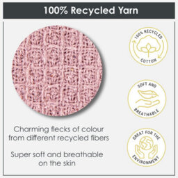 "Emma Barclay Honeycomb Throw Over Blanket 70"" X 100"" Blush" - thumbnail 2
