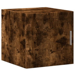 Berkfield Slim Storage Cabinet Smoked Oak 40X42.5X225 Cm Engineered Wood - thumbnail 5