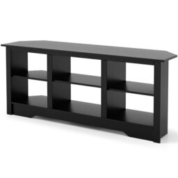 Gainoom 147Cm Black Tv Stand For Tvs Up To 65 Inches Media Entertainment Center - thumbnail 9