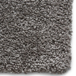 Grey Plain Shaggy Modern Plain Easy To Clean Rug Soft For Dining Room -80Cm X 150Cm - thumbnail 3