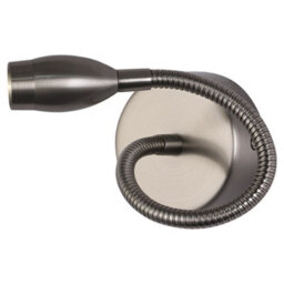 Living And Home 3W Contemporary Silver Metal Adjustable Gooseneck Low-Energy Led Wall Light - thumbnail 8