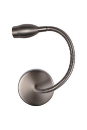 Living And Home 3W Contemporary Silver Metal Adjustable Gooseneck Low-Energy Led Wall Light - thumbnail 6