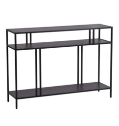 Hallowood Furniture Bewdley Large Black Display Unit 110Cm - thumbnail 8